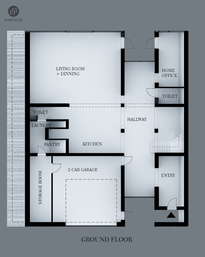 7- FLYHOUSE – house inspired by famous logo (ground floor)