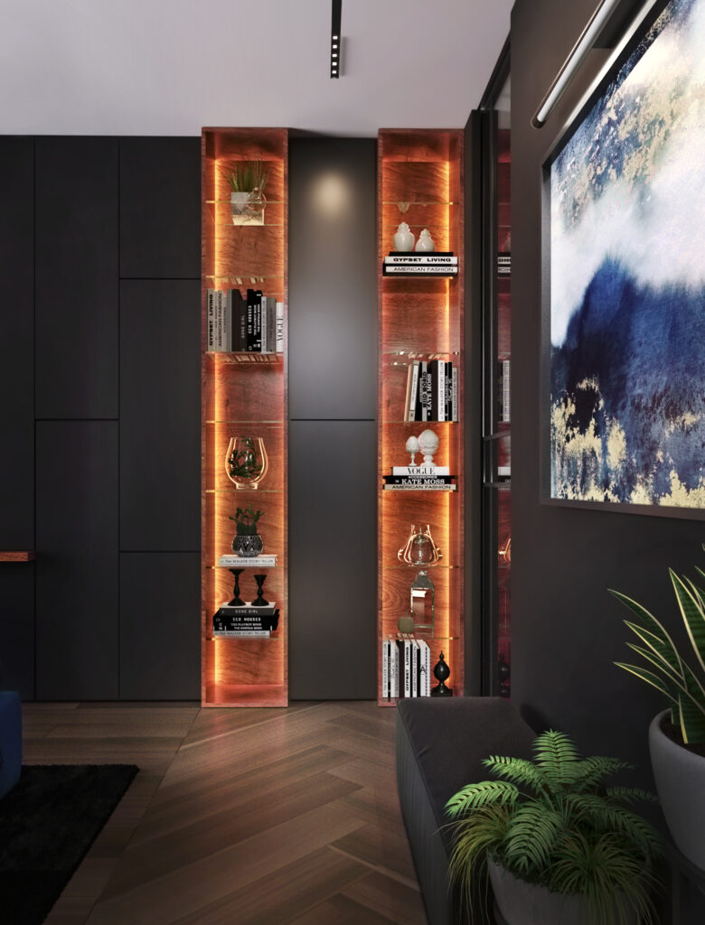 WAMHOUSE - bedroom design with black wardrobes