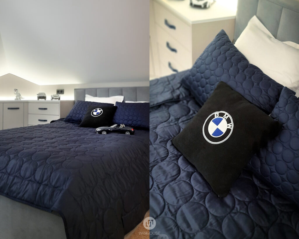 WAMHOUSE - Blue BMW kids room interior design, author - Karina Wiciak
